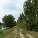 Panorama of the hiking trail